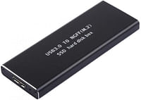M.2 NGFF to USB3.0 SSD Adapter External Hard Disk Case Black / Silver