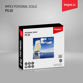 Impex  Digital LCD Display Personal Scale Upto 180 Kgs 5mm Tempered Glass with 4 high Precision Sensors