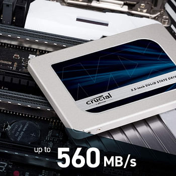 Crucial CT500MX500SSD1 MX500 500GB 3D NAND SATA 2.5 Inch Internal SSD - Metal 2.5 Inch