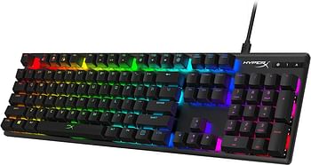 HyperX Alloy Origins - Mechanical Gaming Keyboard, Software-Controlled Light & Macro Customization, RGB LED Backlit - Clicky HyperX Blue Switch,