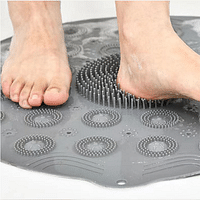 Bathroom Non Slip Foot Scrubber Silicone Massage Pad