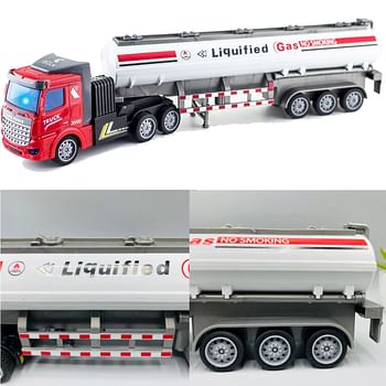 RC Liquified Gas Transport Truck Toy For Vehicle Lovers | Rechargeable & Perfect Gift – Large Size