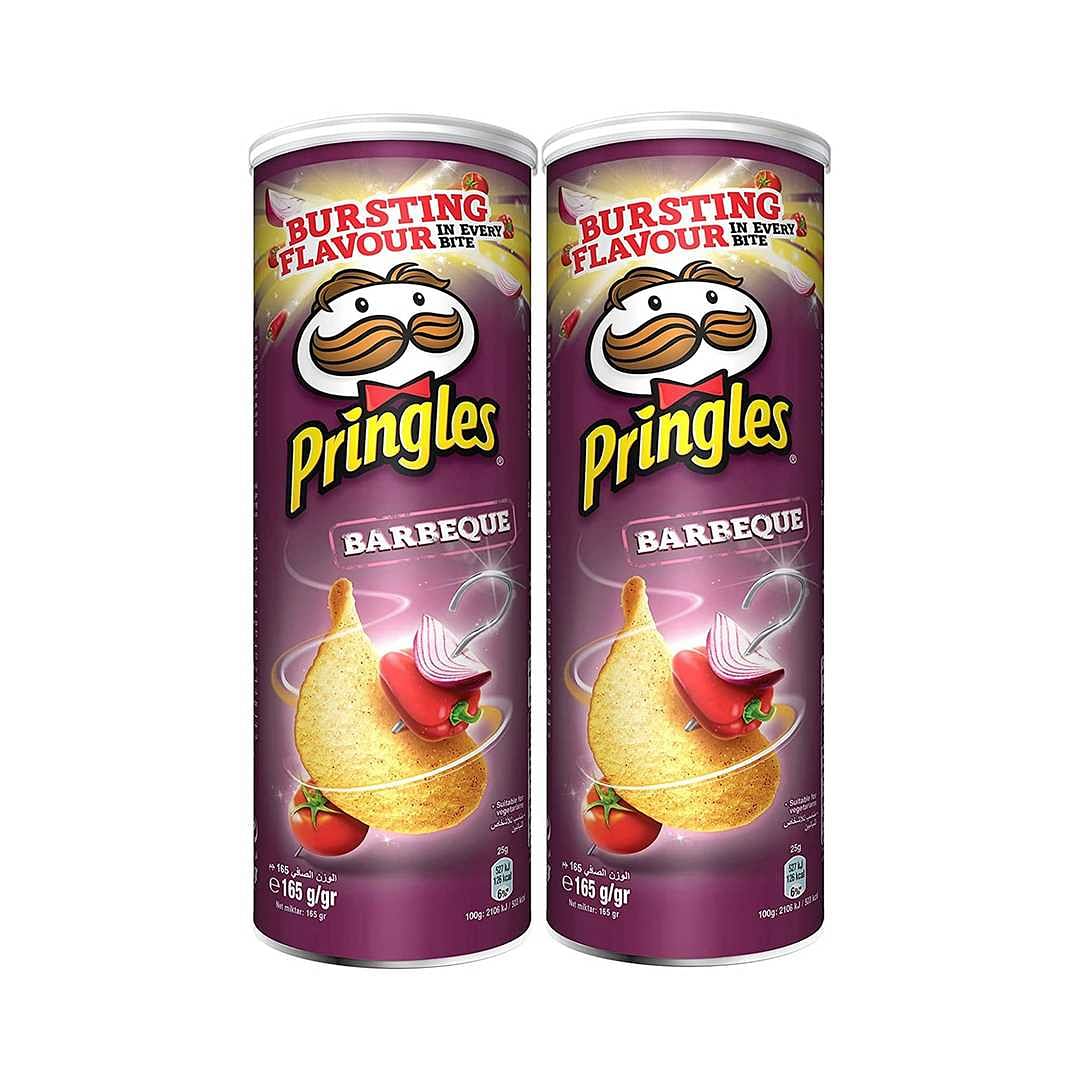 Pringles Chips Barbeque Flavour 165g (Pack of 2 pieces)