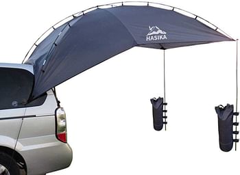 Hasika Light Weight Waterproof  Durable Tear Resistant  Multifunction Uses Auto Camping/SUV  MPV Trailer Teardrop Hatchback  Sedan Anti-uv Tent for Beach Camping/Traveling Tent/Shade