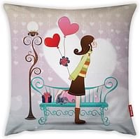Mon Desire Decorative Throw Pillow Cover, Multi-Colour, 44 x 44 cm, MDSYST4866