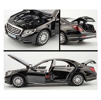 Diecast Luxury S600 Metal Toy Car | Pull Back Wheels Simulation | Sports & Racing Vehicle - Black