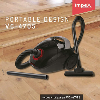 Impex  1000W Mouse Type Vaccum Cleaner with Dust Indication Washable Cloth Bag Vertical & Horizontal Position