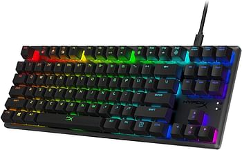 Hyperx Alloy Origins Core - Tenkeyless Mechanical Gaming Keyboard, Software Controlled Light & Macro Customization, Compact Form Factor, RGB Led Backlit, Linear HyperX Red Switch