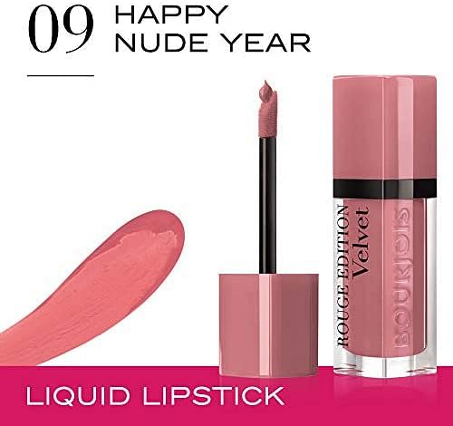 Bourjois, Rouge Edition Velvet. Liquid lipstick. 09 Happy Nude Year