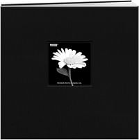 Pioneer MB10CB-F/BK 12 Inch by 12 Inch Postbound Fabric Frame Cover Memory Book, Black