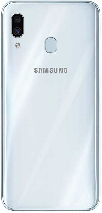 Samsung Galaxy A30 Dual Sim, 64 GB, 4GB RAM, 4G LTE, White (International Version)