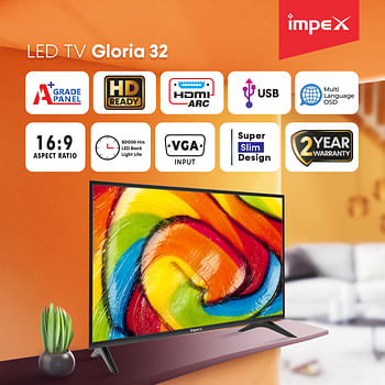 Impex GLORIA 32 Inch HD Ready Standard LED TV - GLORIA 32