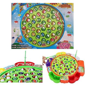 Fishing Game Toy 45 Fishes with 5 Fishing Rods