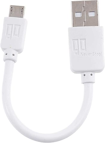 Go 10 cm Micro USB Cable for Mobile Phones - White