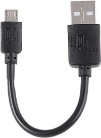 Go 10 cm Micro USB Cable for Mobile Phones - Black