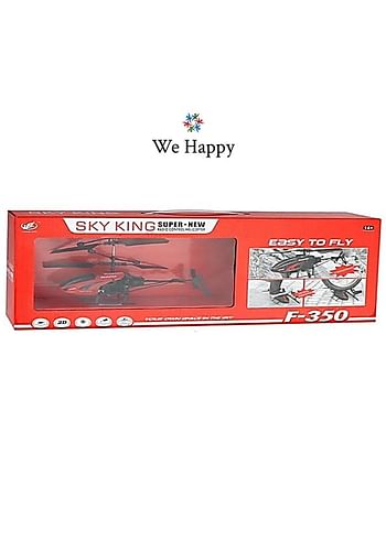 Sky-King F-350 2.5 Channel Remote Control Helicopter - Red | Outdoor Toy | Activity & Entertainment For Kids