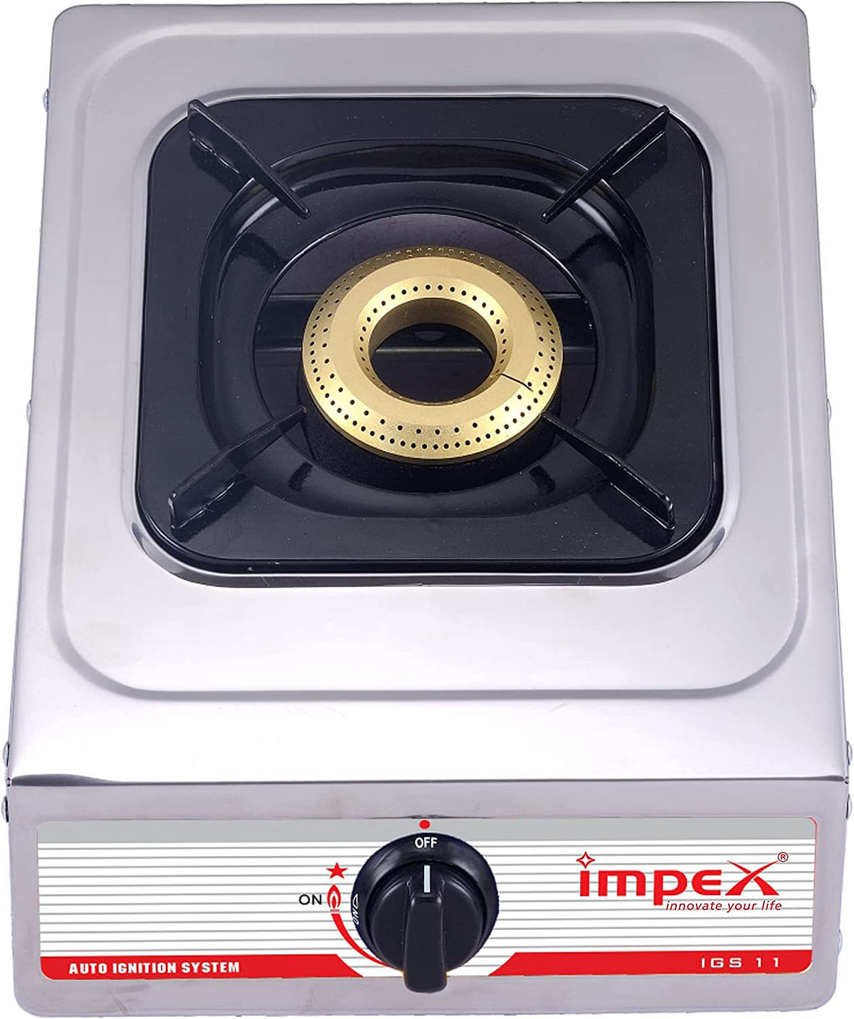 Impex 1 Single Burner LP Gas Stove with Auto Ignition Switch