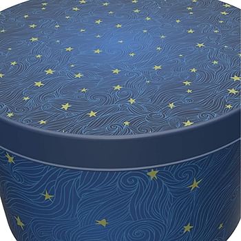 QUTU StyleBox Wave Star Storage Box - Blue, H 15 cm x W 9 cm x D 16 cm