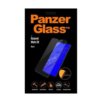 PANZERGLASS Huawei Mate 20 Black Curved Edges Case Friendly