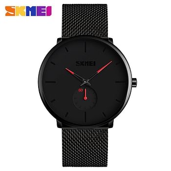  SKMEI 9185 Fashion Quartz Stainless Steel Waterproof Casual Watch for Men