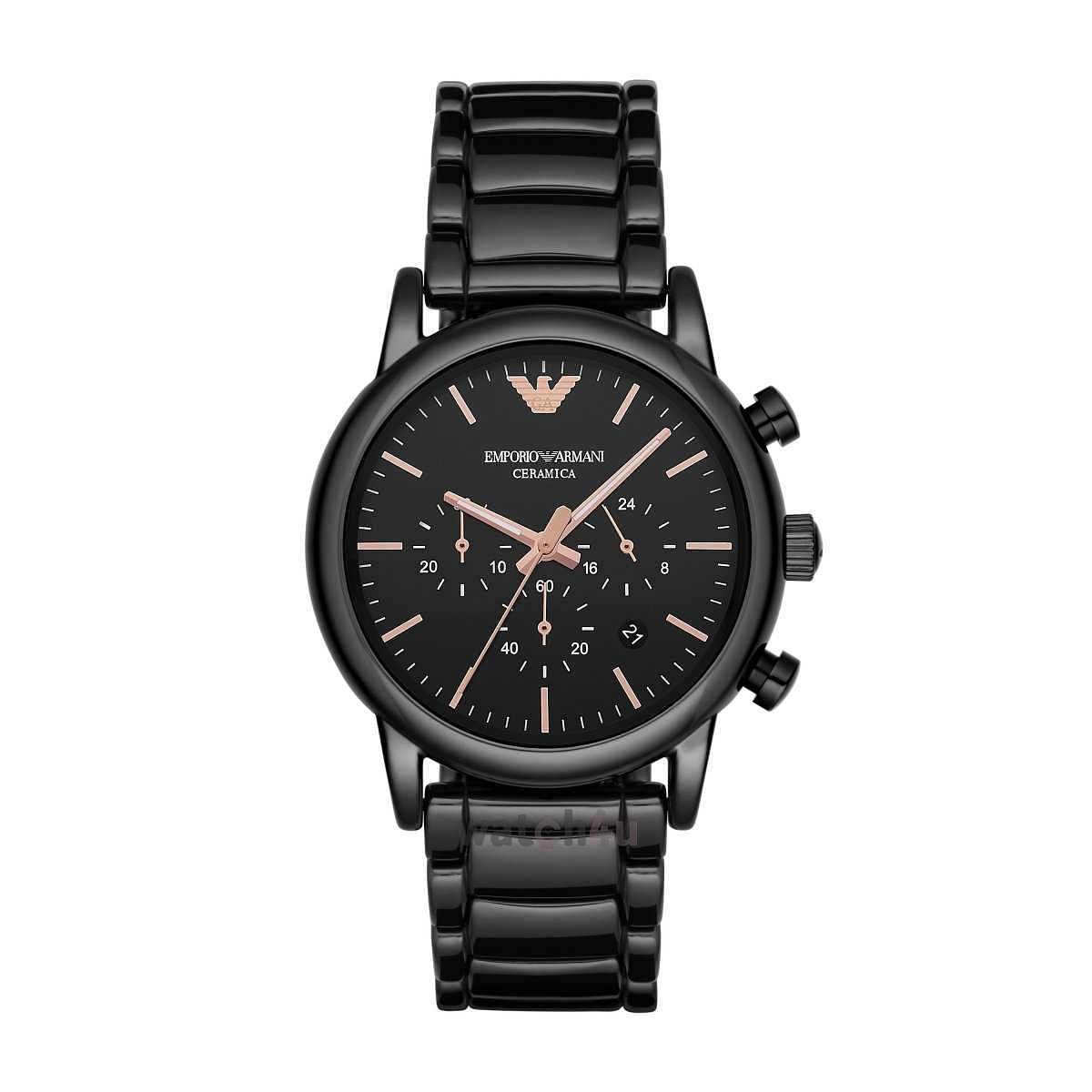 Emporio Armani Men's Ceramic AR1509 Dress Black Quartz Watch