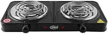 Cyber Double Burner Electric Hot Plate 2000 Watts, CYHP-812