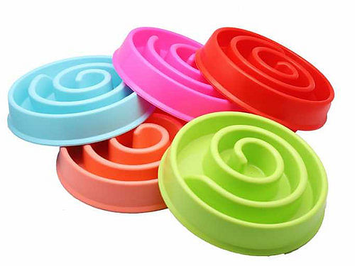 Petbroo Slow Feeder (swirl) Multicolor