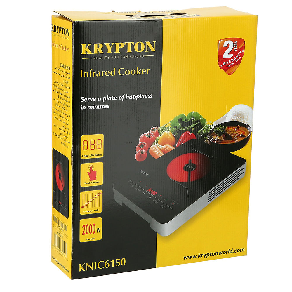 KRYPTON Ceramic Infrared Cooker 2400 W KNIC6150 Black