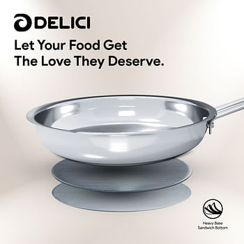 DELICI DFP 22W Stainless Steel Cookware Fry Pan