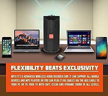 T113 Portable Bluetooth Speaker, Black