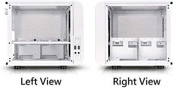 Thermaltake Core V1 SPCC Mini ITX Cube Gaming Computer Case Chassis, Interchangeable Side Panels, Small Form Factor Builds Mini ITX CA-1B8-00S6WN-01