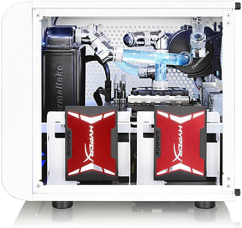 Thermaltake Core V1 SPCC Mini ITX Cube Gaming Computer Case Chassis, Interchangeable Side Panels, Small Form Factor Builds Mini ITX CA-1B8-00S6WN-01