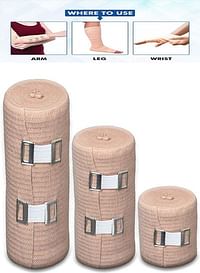 3 Piece Elastic Bandage For Foot, Knee, Elbow