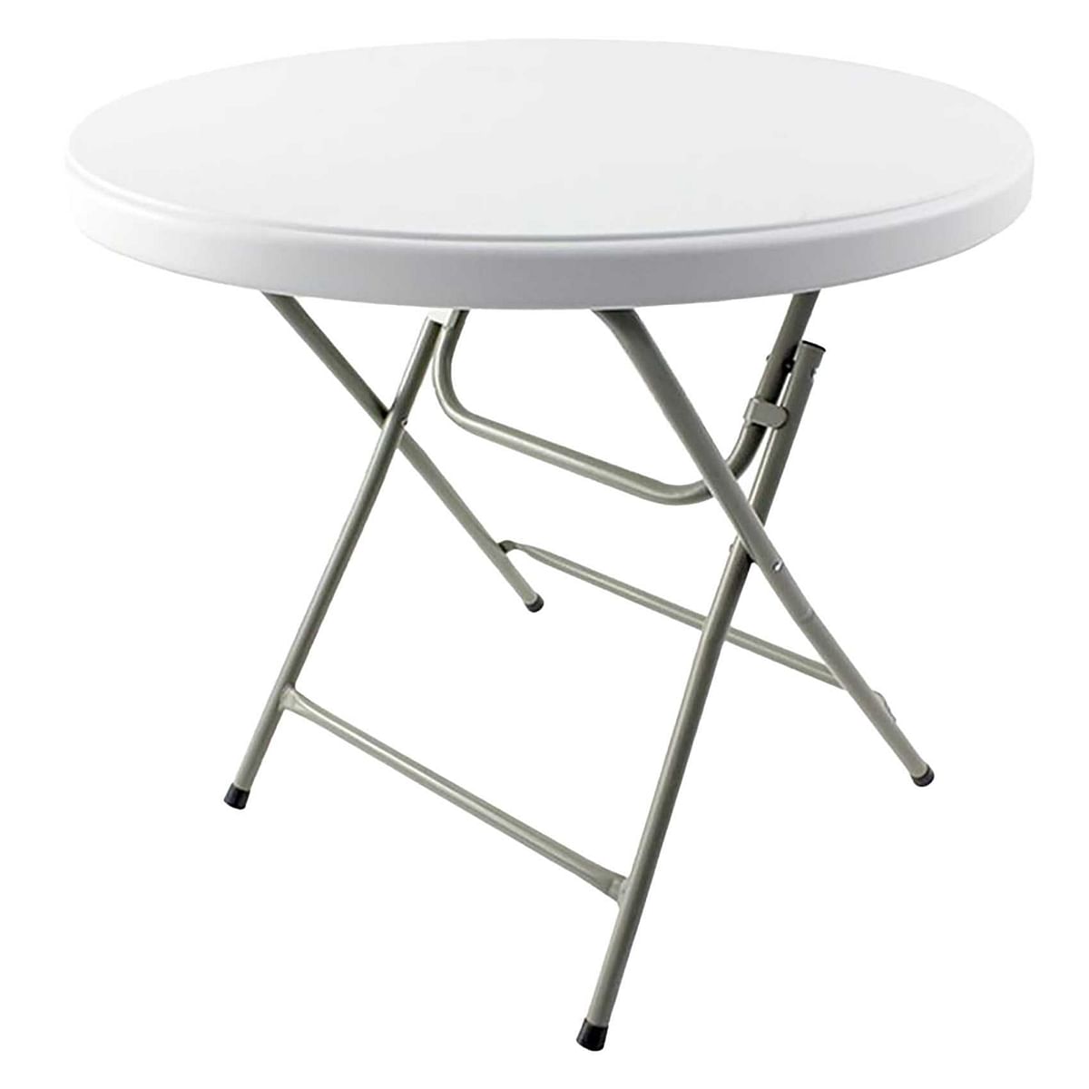 Round Foldable Table Item No. 87807 HS-02 Size 81x6x106.5cm -White