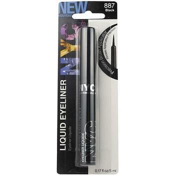 NYC New york color liquid eyeliner, black 887