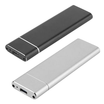 USB 3.1 To M.2 NGFF SSD Enclosure M.2 B Key NGFF SATA For Type C Adapter Case Silver / Black