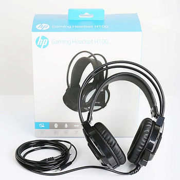 HP H100 Esports Gaming Headset With Mic (Black) Connector Size - 3.5 MM Audio Headset