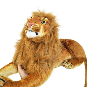 Lion Stuffed Plush Soft Toy Animal for Girls Boys Kids Car Birthday Home Decoration - 30 cm