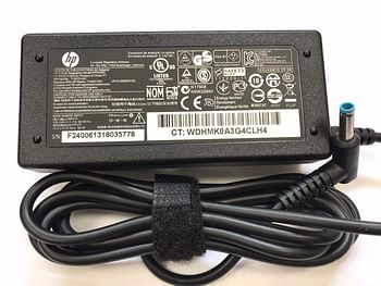 Hp 65 Watt Original Charger for Pavilion, Probook, Elitebook 19.5 Volt 3.33A, Supports Various Models ( with UAE plug power Cord )