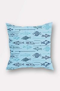 Bonamaison Decorative Throw Pillow Cover, Blue, 45 x 45 cm, BNMYST1569