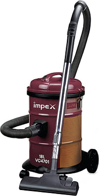 Impex  1600W Vaccum Cleaner Blower function Telescopic metal tube Low noise level Convenient carrying handle