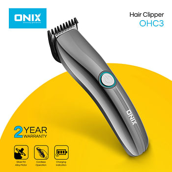Onix OHC3 Hair Clipper with Silver Pd Alloy Motor