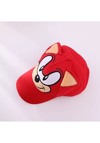 Sonic Inspired Adjustable Baseball Cap Red