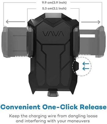 VAVA Car Phone Mount Phone Holder for Car Air Vent  Firm Grip  One Button Release  360 Degree Rotatable Joint for iPhone Samsung Galaxy HTC LG Huawei and More