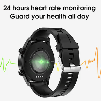 L13 SmartWatch Men ECG PPG Waterproof Bluetooth Call Blood Pressure Wristbands Bracelet Fitness-Black