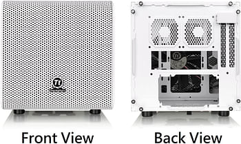 Thermaltake Core V1 SPCC Mini ITX Cube Gaming Computer Case Chassis, Interchangeable Side Panels, Small Form Factor Builds Mini ITX CA-1B8-00S6WN-01