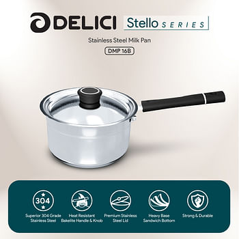 DELICI DMP 16B Stainless Steel Milk Pan