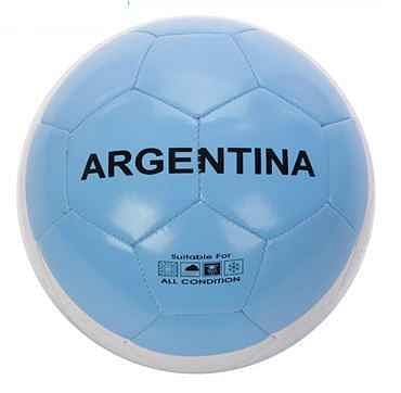 Argentina Football Ball-JAB30365, Light Blue/White, Size 5