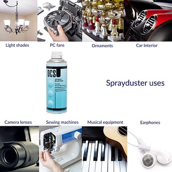 DCS Spray  Duster Aerosol Air Compressed Multipurpose Electronics Cleaner 400ml