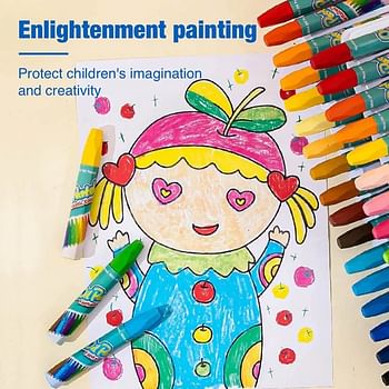 Oil Crayon Pastels Fantastic Colors 36 Pcs Set For Children | Coloring & Drawing